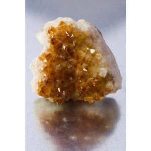 Natural Citrine Cluster, Grade AAA Uruguay Quartz Unique Crystals Druzy Geode